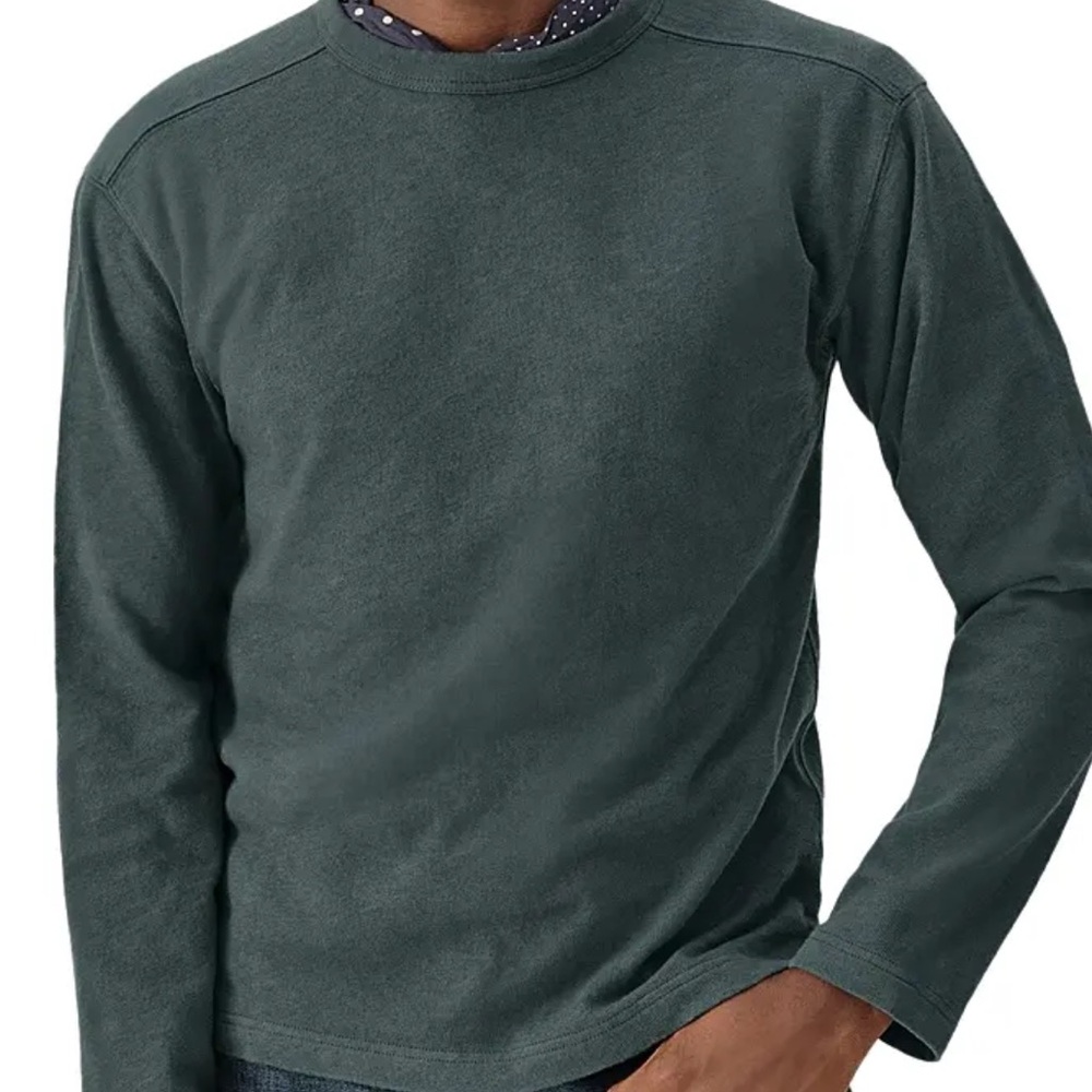 Buck Mason Blue/Grey Rugby Crew size Medium